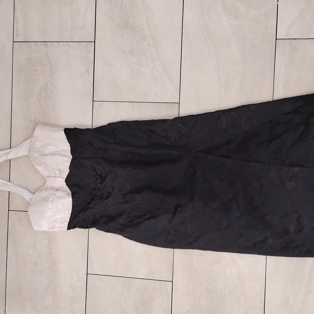 Elegant Black and White Women's Dress